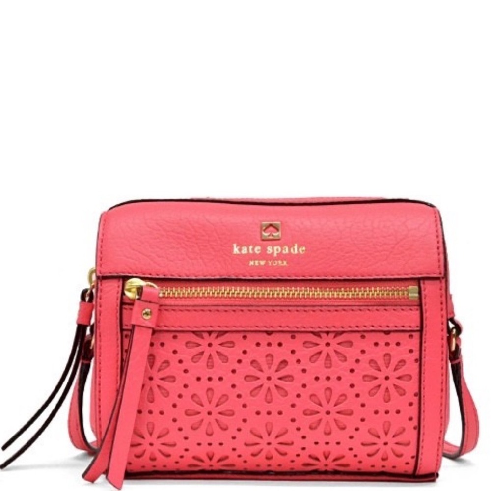 Kate Spade Vintage Y2K New York Perri Lane Looloo Pink Crossbody Shoulder Bag